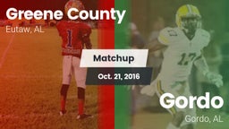 Matchup: Greene County vs. Gordo  2015
