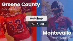 Matchup: Greene County vs. Montevallo  2017