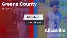 Matchup: Greene County vs. Aliceville  2017