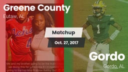 Matchup: Greene County vs. Gordo  2017