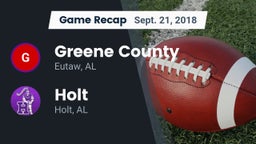 Recap: Greene County  vs. Holt  2018