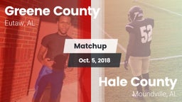 Matchup: Greene County vs. Hale County  2018