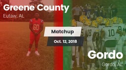Matchup: Greene County vs. Gordo  2018