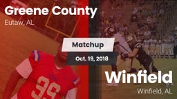 Matchup: Greene County vs. Winfield  2018