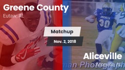 Matchup: Greene County vs. Aliceville  2018