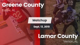 Matchup: Greene County vs. Lamar County  2019