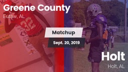 Matchup: Greene County vs. Holt  2019