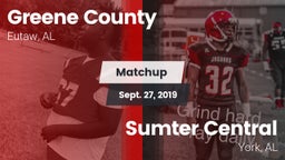 Matchup: Greene County vs. Sumter Central  2019
