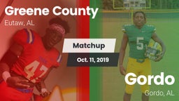 Matchup: Greene County vs. Gordo  2019