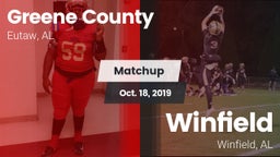 Matchup: Greene County vs. Winfield  2019