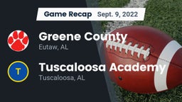 Recap: Greene County  vs. Tuscaloosa Academy 2022