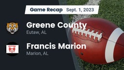 Recap: Greene County  vs. Francis Marion  2023