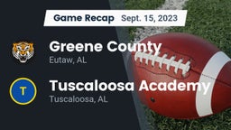 Recap: Greene County  vs. Tuscaloosa Academy 2023