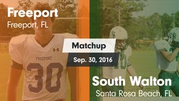 Matchup: Freeport vs. South Walton  2016