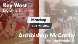 Matchup: Key West vs. Archbishop McCarthy  2016