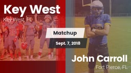 Matchup: Key West vs. John Carroll  2018