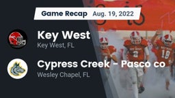 Recap: Key West  vs. Cypress Creek  - Pasco co 2022