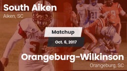 Matchup: South Aiken vs. Orangeburg-Wilkinson  2017
