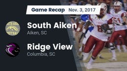Recap: South Aiken  vs. Ridge View  2017