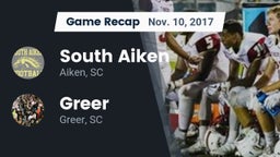 Recap: South Aiken  vs. Greer  2017