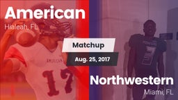 Matchup: American vs. Northwestern  2017
