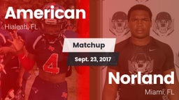 Matchup: American vs. Norland  2017