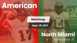 Matchup: American vs. North Miami  2017