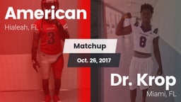 Matchup: American vs. Dr. Krop  2017