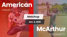 Matchup: American vs. McArthur  2019