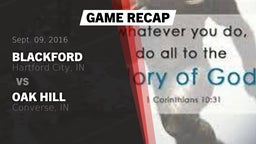 Recap: Blackford  vs. Oak Hill  2016