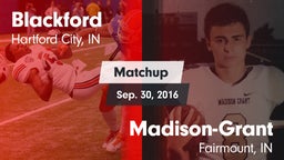 Matchup: Blackford vs. Madison-Grant  2016