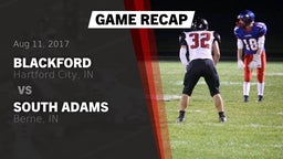 Recap: Blackford  vs. South Adams  2017
