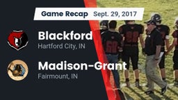 Recap: Blackford  vs. Madison-Grant  2017
