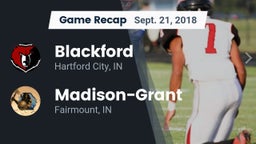Recap: Blackford  vs. Madison-Grant  2018
