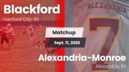 Matchup: Blackford vs. Alexandria-Monroe  2020