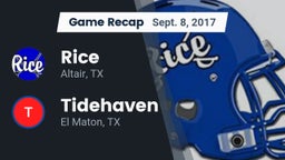 Recap: Rice  vs. Tidehaven  2017