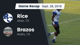 Recap: Rice  vs. Brazos  2018