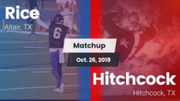 Matchup: Rice vs. Hitchcock  2018