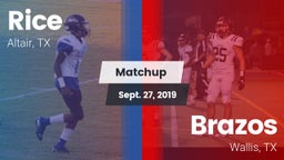Matchup: Rice vs. Brazos  2019