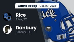 Recap: Rice  vs. Danbury  2021