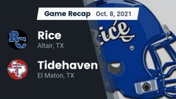 Recap: Rice  vs. Tidehaven  2021