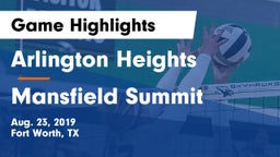 Arlington Heights  vs Mansfield Summit Game Highlights - Aug. 23, 2019