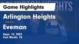 Arlington Heights  vs Eveman Game Highlights - Sept. 12, 2023