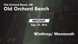 Matchup: Old Orchard Beach vs. Winthrop/ Monmouth 2016