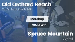 Matchup: Old Orchard Beach vs. Spruce Mountain  2017