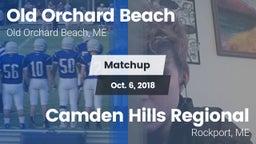Matchup: Old Orchard Beach vs. Camden Hills Regional  2018