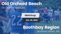 Matchup: Old Orchard Beach vs. Boothbay Region  2019