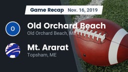 Recap: Old Orchard Beach  vs. Mt. Ararat  2019