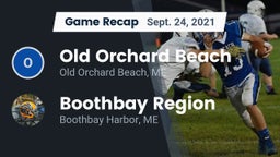 Recap: Old Orchard Beach  vs. Boothbay Region  2021