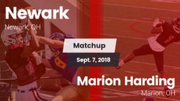 Matchup: Newark vs. Marion Harding  2018